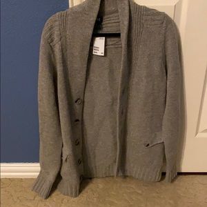 Men’s Gray Knit Cardigan/Sweater